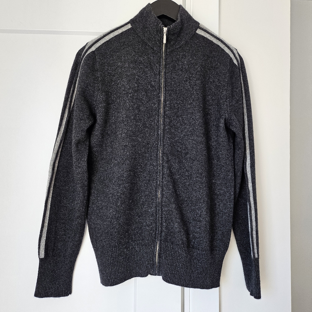 The Cashmere Project Cardigan Charcoal Color
